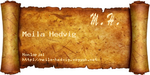 Meila Hedvig névjegykártya
